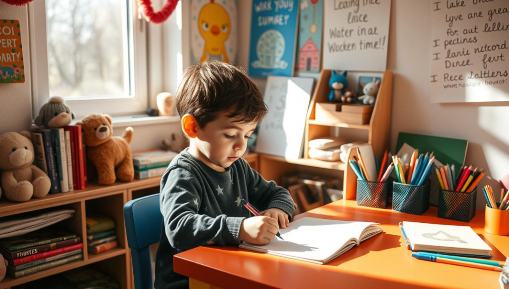 cara anak belajar menulis